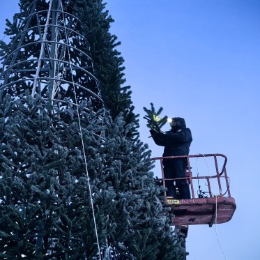 Тема новогоднего городка в Кайеркане — любимые советские мультфильмы
