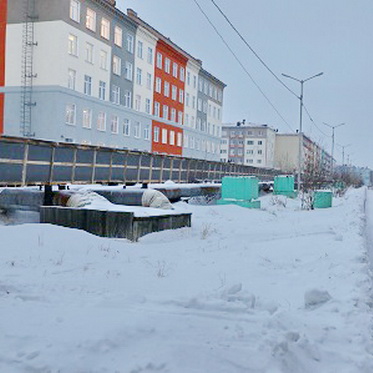 На улице Мира продолжается ремонт коллектора