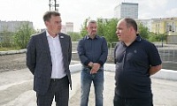 Глава Норильска Дмитрий Карасев ознакомился с обновлением спортивных объектов города