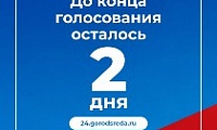 До конца голосования за объекты благоустройства осталось 2 дня!