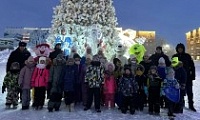В Снежногорске состоялось праздничное открытие Новогодней елки