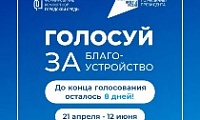 До конца голосования за объекты благоустройства осталось 8 дней!